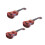 3Pièces Jouet Musical Ukulélé Bois Enfant Marron 1