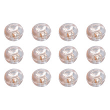 6Paires Stopper Boucles D'oreilles Silicone Rose Élastiques