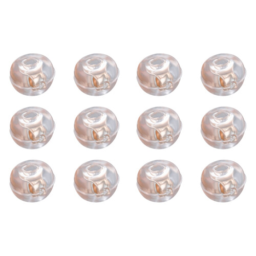 6Paires Stopper Boucles D'oreilles Silicone Rose Élastiques