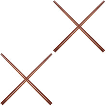 4Paires Baguettes Longues En Bois Café Pour Nouilles Friture