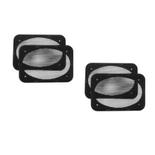 4Pièces Couvre Grilles Caisson Subwoofer En Acier Noir