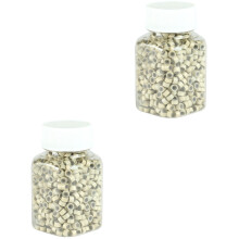 1000Pièces Perles Tressage Beige Silicone Pour Dreadlock
