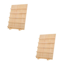 2Pièces Stand Bois Multi-Couches Beige Pour Commerce