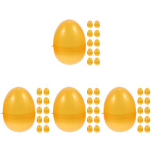 48Pièces Œufs Vides Dorés Plastique ABS Pour Fêtes Et Rangements