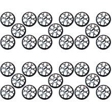 30Pièces Grille De Protection Haut-Parleur En Plastique Noir
