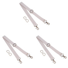 3Pièces Bandoulière Beige En Toile Ajustable Pour À Main