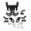 Motorcycle License Plate Bracket Taillight Fixed Frame Holder with LED Light 1