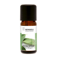 SENSOLI Eucalyptus Essential Oil 10ml – 100% Pure Eucalyptus Globulus, Amber Glass Dropper Bottle – Aromatherapy Essential Oil for Diffusers, Mass