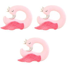 3Pièces Oreiller De Cou U Rose Portable Pour Voyage