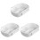 3Pièces Lunch Box Bento Blanches Légères Compartiments Étanches 1