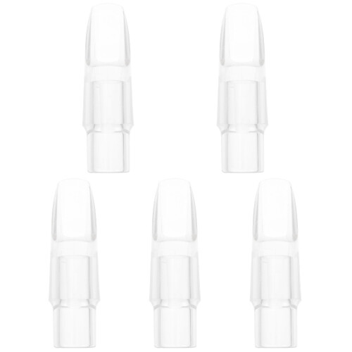 5Pièces Accessoire Saxophone Soprano Bec Transparent En ABS Durable