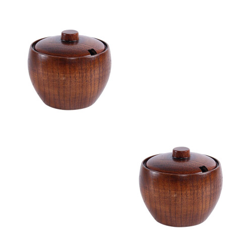 2Pièces De Rangement Pour Thés Épices En Bois