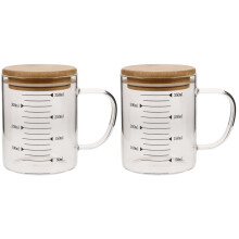 2Pièces Tasse Verre Résistante Pour Cuisine Boulangerie
