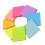 360Pieces Colored Note Paper 3x3Inch Adhesive Note Paper Small Notepads 1