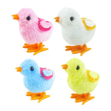 8Pièces Jouets Poulets À Remontage En Peluche Couleurs Assorties