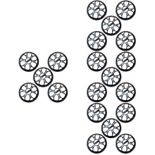 20Pièces Cache Grille Haut-Parleur Plastique Noir Résistant Usure