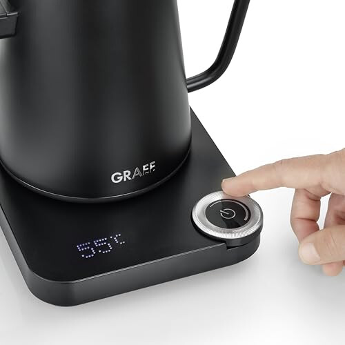 GRAEF GK502 Electric Pour-Over Kettle with Temperature Control, 0.9L, Matt Black 2