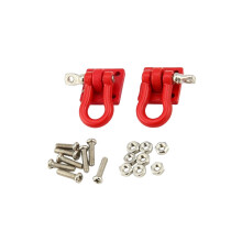 Replacement Parts For 1:10 Remote Control Crawlers Car Simulation Tow Hook Metal Red
