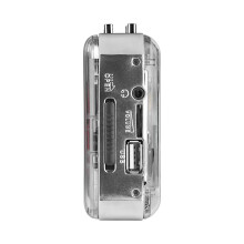 Clear Cassette Player MP3 Converter USB Playback Stereo Sound Portable