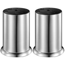 2Pièces Etagère Couteaux Multifonction Acier Argenté Pour Cuisine