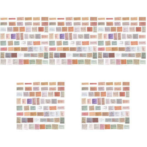 600Pièces Autocollants Scrapbooking DIY Multi-Couleurs Citations