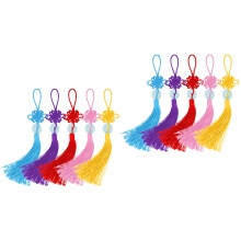 10Pièces Pendentifs Jade Nœud Chinois Colorés Pour Intérieure