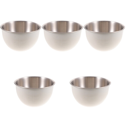 5Pièces Bols Beige Cuisine Mixage Salade Cuisson