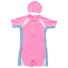 3Pièces Combinaisons Natation Enfants Rose Résistantes Pièce Été