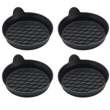 2 Pair Car Coasters Holders Silicone Universal Nonslip for Home Prevents Sliding Black