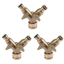 3Pièces Robinet 2 Voies Vannes Individuelles Usage Extérieur