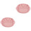 2Pièces Plateau Bébé Silicone Rose Partition Repas Sécurisé Durable 1