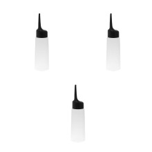 3Pièces Flacon Plastique À Biseauté Graduation
