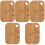 5Pièces À Découper Trou Suspendu Bambou Beige 1