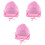 3Pièces Chapeau Rose Protection Extérieur 1