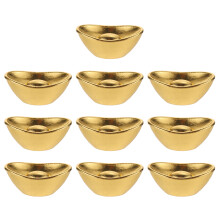 40Pièces Lingots Miniatures Dorés Pour Accessoires Maison Décor