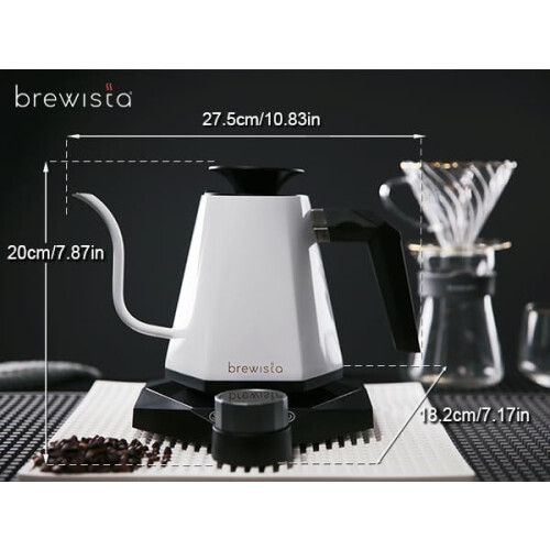 Brewista X Series 0.8L Gooseneck Variable Kettle - White 1