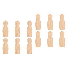 12Pièces Marque-Pages Khaki En Bambou Pour Cadeaux Étudiants