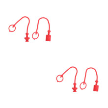2Ensembles Bouchons Hydraulique Caoutchouc Rouge Usage Industriel