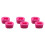 6Pièces Moules Silicone Rose Pour Gâteaux, Bonbons Glace 1