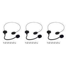 18Pièces Microphone Casque Jouet Noir Costume