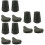 12Pièces Embouts Caoutchouc Pour Bâtons De Résistants 1