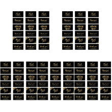 180Pièces Cartes Cadeaux Noires Élégantes Pour Fêtes Et Graduations