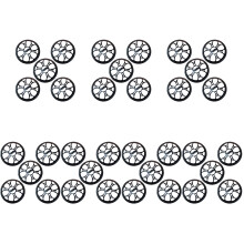 35Pièces Couvercle Protection Haut-Parleur Plastique Noir Durable