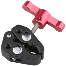 Aluminum Super Clamp Mount Adapter with 1/4inch 3/8inch Thread Holder for Light