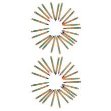 288Pièces Crayons Enfants Confortables Pour Doodle Et Dessin