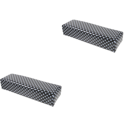 2Pièces Repose-Mains PU Noir Pour Ongles Confort Et Style