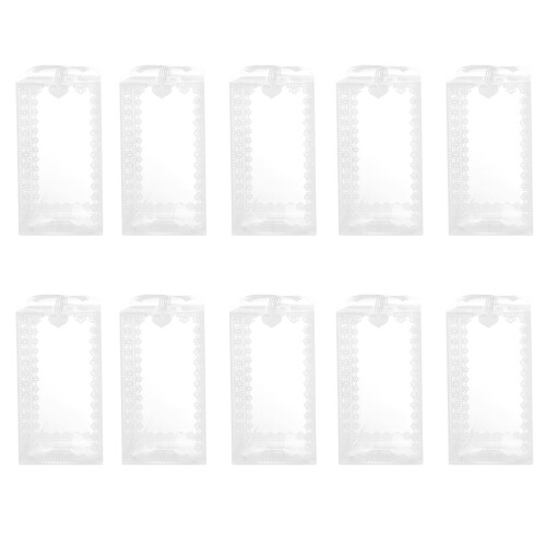 80Pièces Boîtes Transparentes PVC Pour Cadeaux