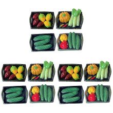 12Pièces Mini Panier De En Résine Colorée Accessoire