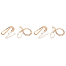 4Pièces Ceintures Déco Dorées Pour Femme Chic Et Ajustables En Métal