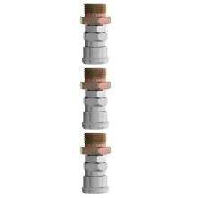 3Pièces Embout Métal Argenté Pour Réservoir Camion Polyvalent